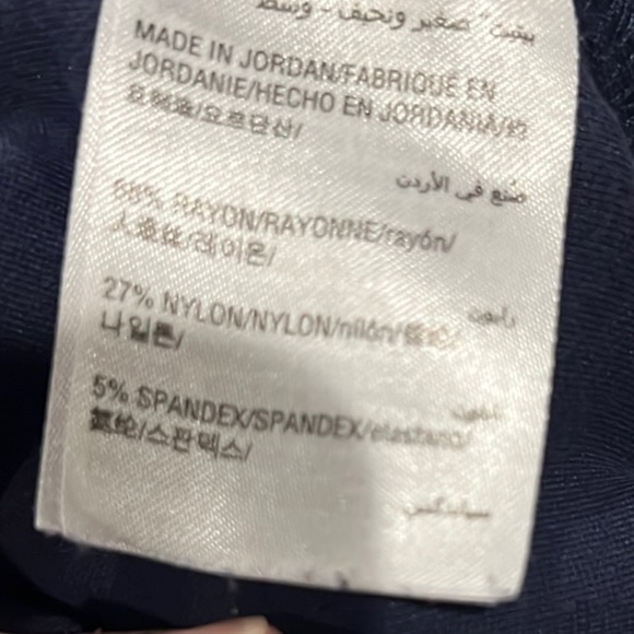 Karen Scott Women's Navy legging pants size Medium Petite - Picture 11 of 11